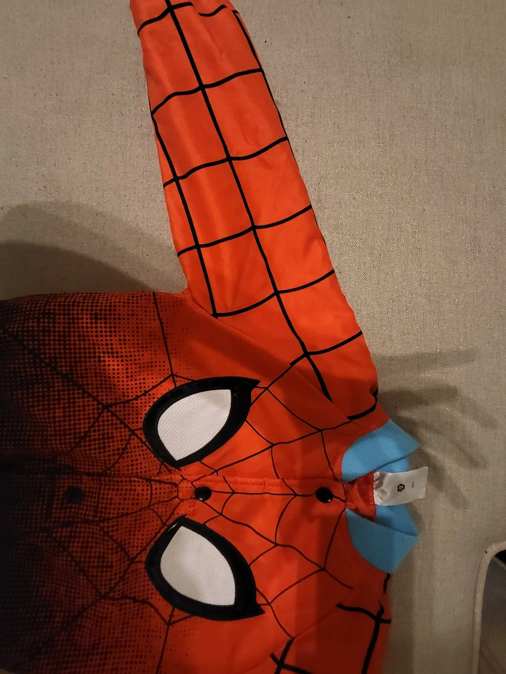 Disney Red and Light Blue Spider-Web Bomber Jacket - Picture 4 of 9